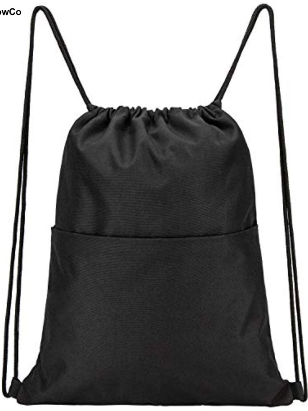 Drawstring Backpack Water Resistant Polyester Gym Bag 18x15